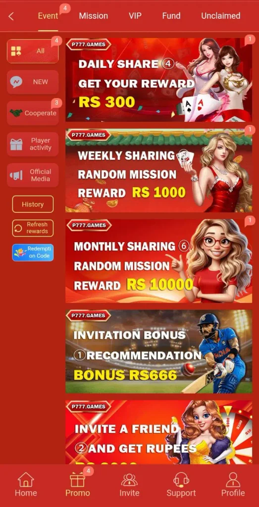 P777 Game Bonus