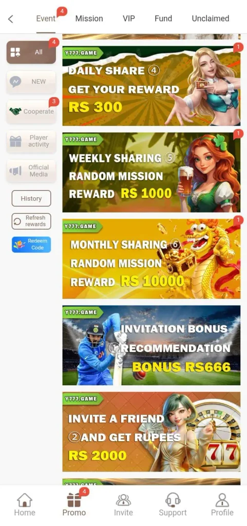 Y777 Game Bonus