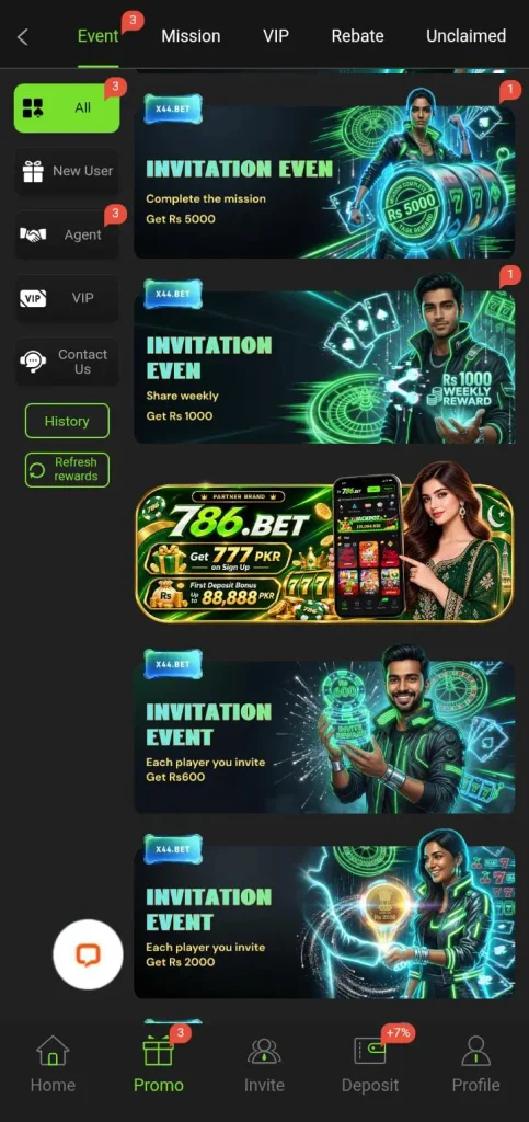 X44Bet Game Bonus