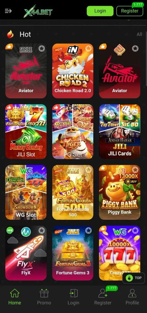 X44Bet Game Download